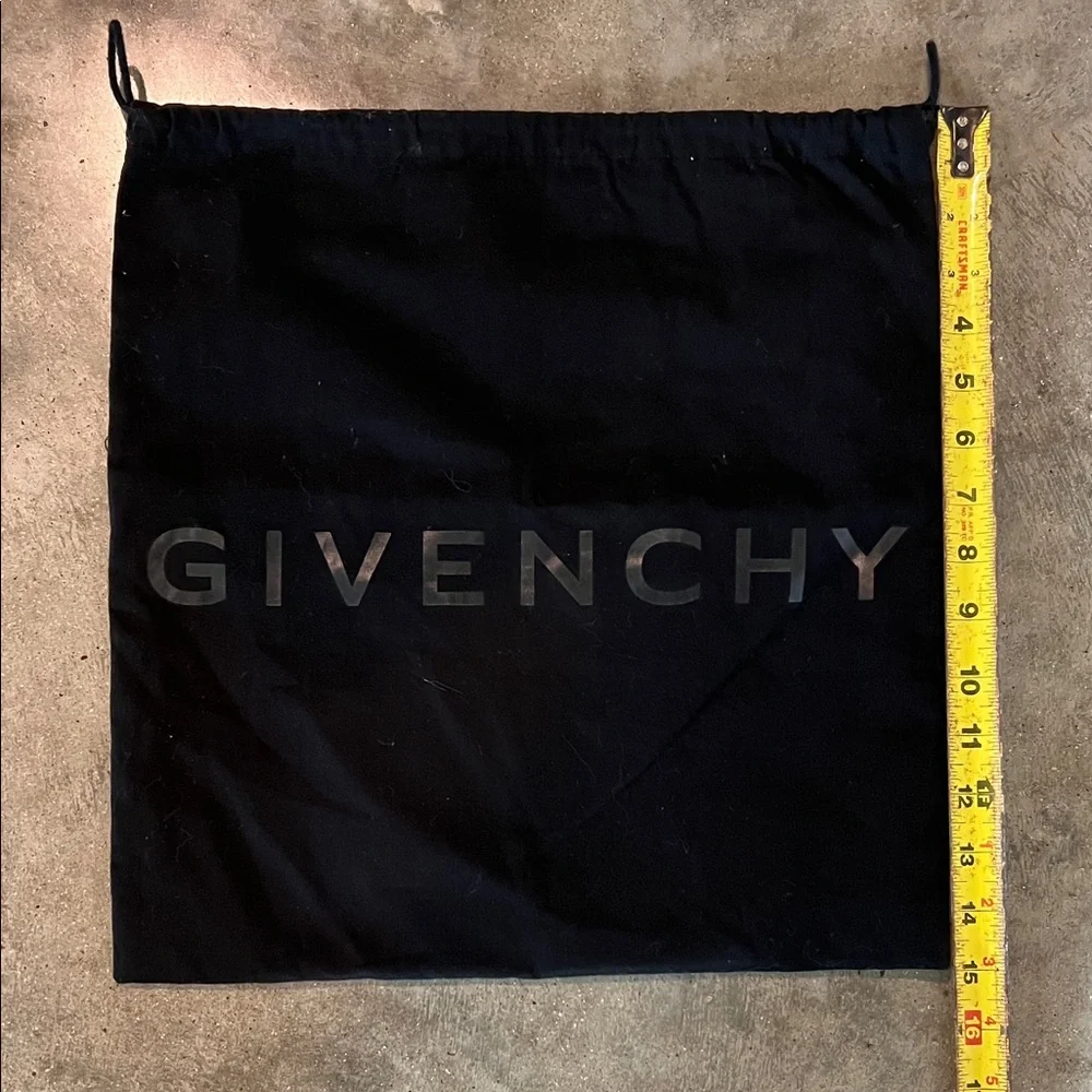 Authentic Givenchy Black Logo Drawstring Dust Bag for Men